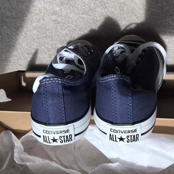 Converse All Star OX tennis shoes Navy NWOTM9 W11 - Picture 4 of 5